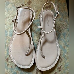 Bernardo Women's Beige Leather Sandals